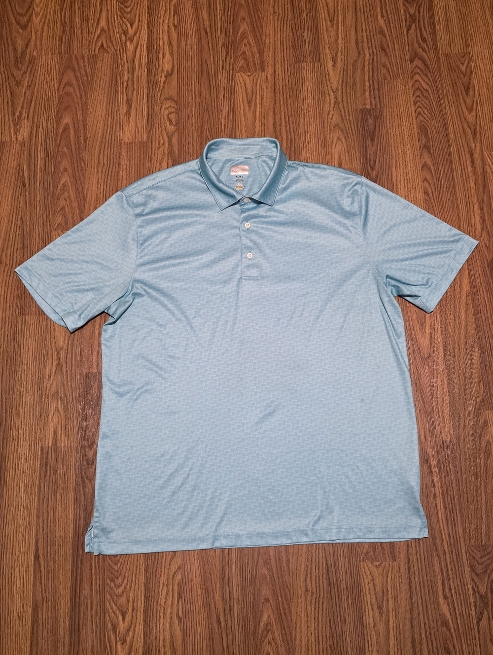 Greg Norman ML75 Play Dry Golf Polo Men's XL Blue Shark Performance Shirt F35